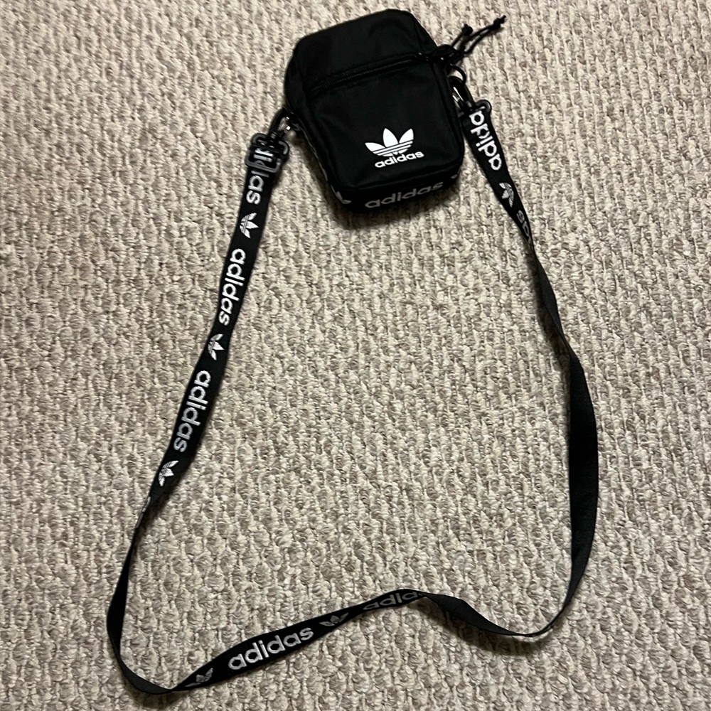 adidas Originals Originals Festival Bag Crossbody, Black/White, One Size